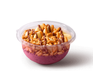 acai peanut butter with chocolate hazelnut