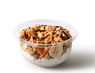 cocowhip pb + banana waffle bowl with chocolate hazelnut